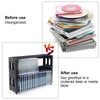 alavisxf xx CD Storage Rack, Upgrade 2 Pack Stackable ABS