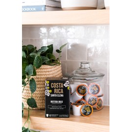 Better Buzz Costa Rica Medium Roast Coffee Pods 12ct, California Solar Energy Produced Recyclable Coffee Pods, Small Batch Roasted Single Origin Coffee, K-Cup Compatible, Life's Better Buzzed