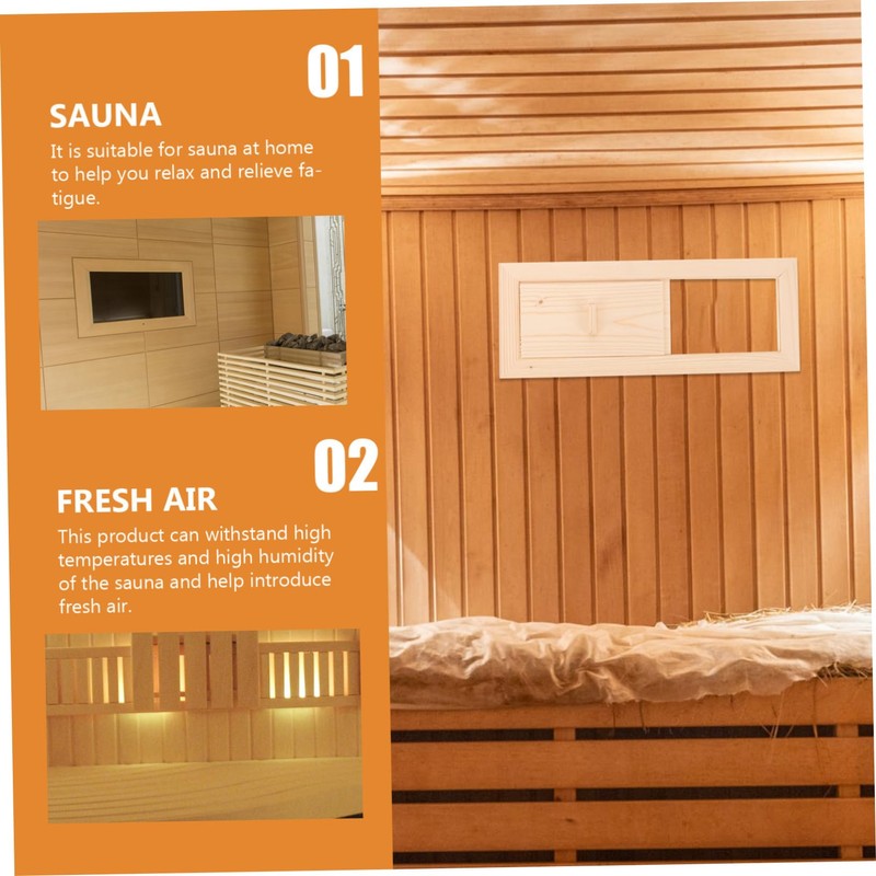 BESPORTBLE Wooden Sauna Air Vent Grille Durable Cedar Ventilation Opening