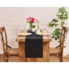 Letjolt Black Table Runner 72 Inches Long Rustic Table Runner