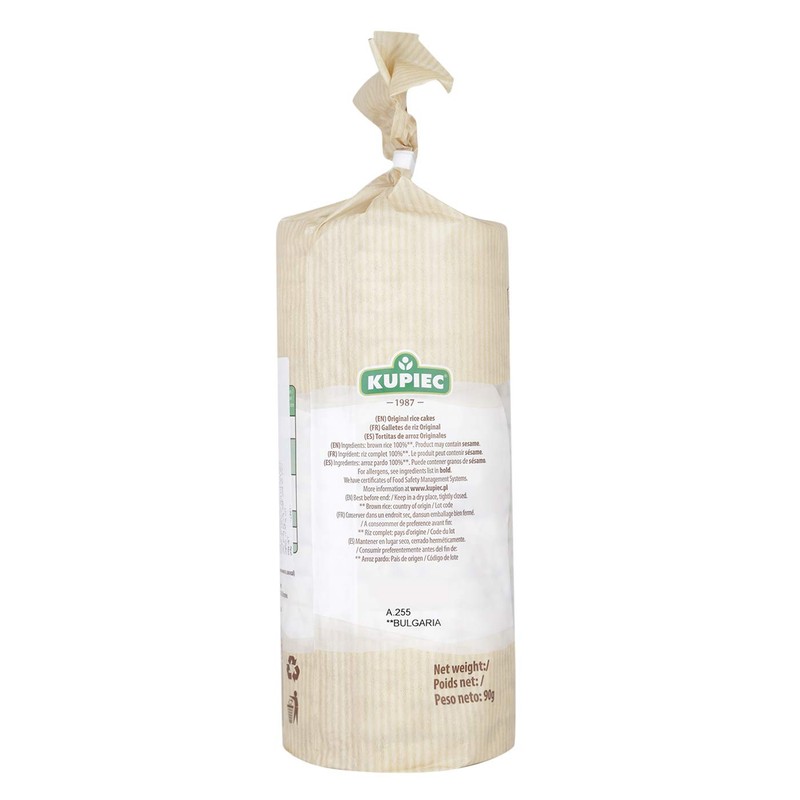 KUPIEC Rice Cakes Natural Slim, 90 GR