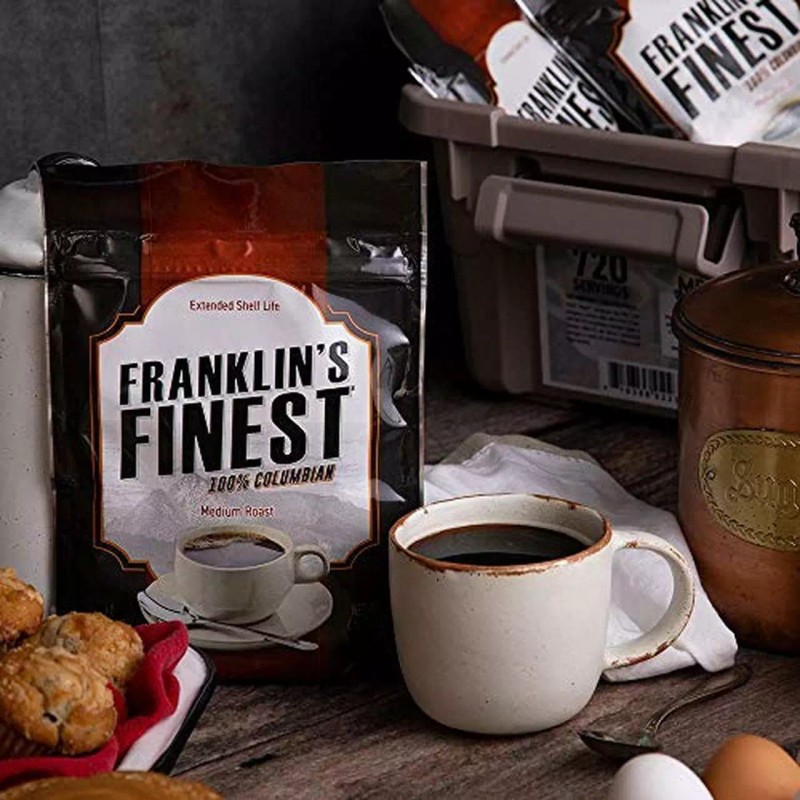 Franklins Finest Franklin's Finest Survival Crisis Preppers Coffee-60 Servings 30