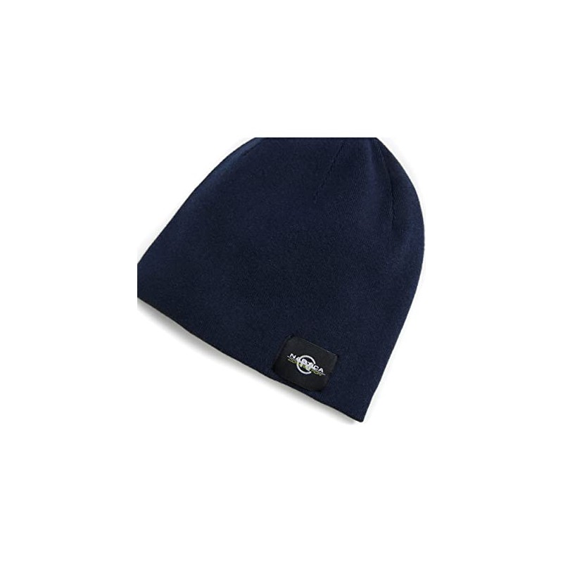 Nautica Men's Competition Sustainably Crafted Logo Beanie, Navy, OS