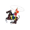 Alexander Taron Importer MS418 Tin Cowboy with Rope; Horse Stands