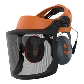 JSP Safety EVOGuard M2 Woven Steel Mesh Forestry Browguard System for Groundworks, Landscaping, Gardening, Forestry Work (ADB28A-300-800), Orange