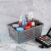 Jnktka 6 Packs Plastic Small Storage Basket, Grey Storage Basket
