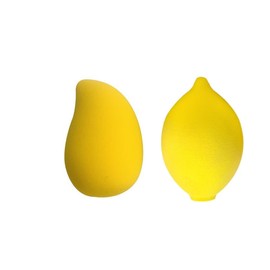 Thirsty Lemon Makeup Sponge | Lemon Shaped Makeup Blender for Liquid Foundation, Cream or Powder Blending - Cosmetic Applicator - Cute & Latex-Free Daily Beauty Sponge (Yellow, 1 Pcs)