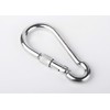 (Pack of 2 pcs) Galvanised Steel Carabiner 8 x 80