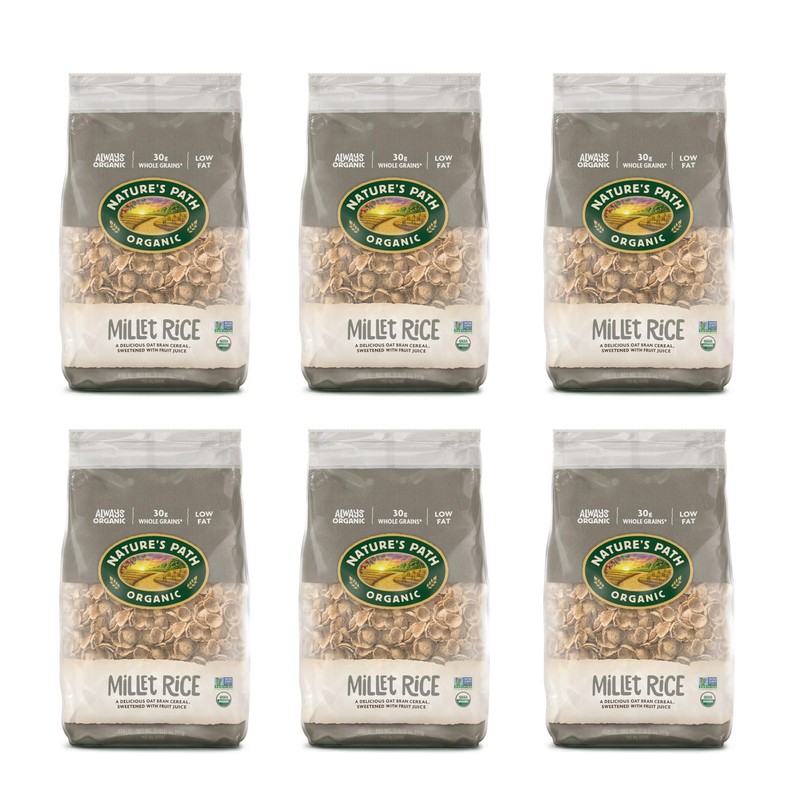 Nature's Path Organic Millet Rice Flakes Cereal, 32 oz (Pack