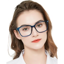 MARE AZZURO Large Reading Glasses 3.50 Women Fashion Readers 100 125 150 175 200 225 250 275 300 350 400 500 600 (Blue, 3.5)