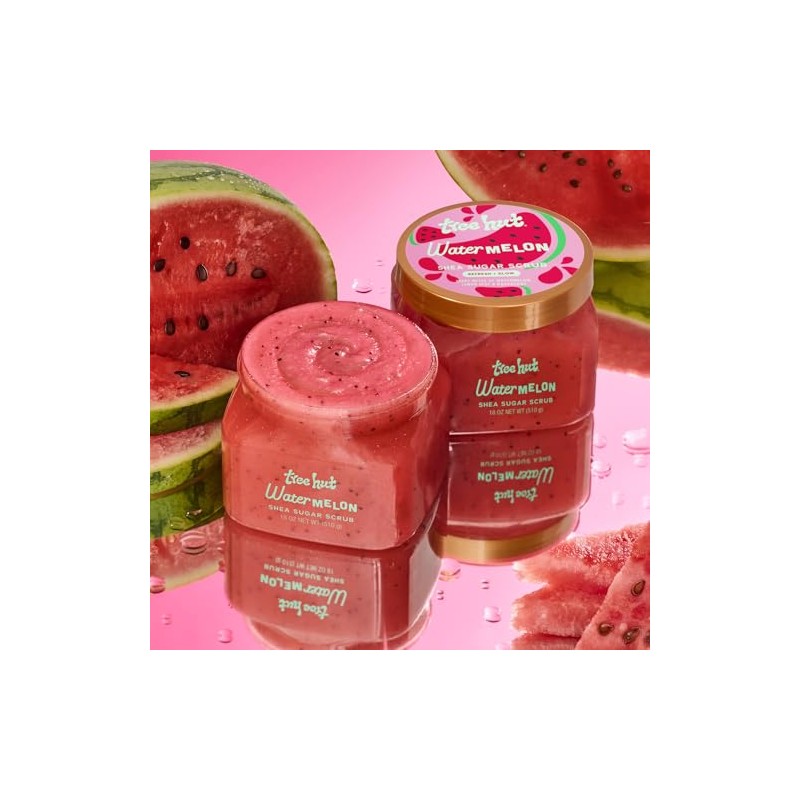 TREE HUT, Watermelon Shea Sugar Scrub, Exfoliante Corporal de Azúcar