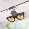 FAINCA 2 Stück Sonnenbrillenhalter Auto Magnetisch Brillenhalter für Auto PU