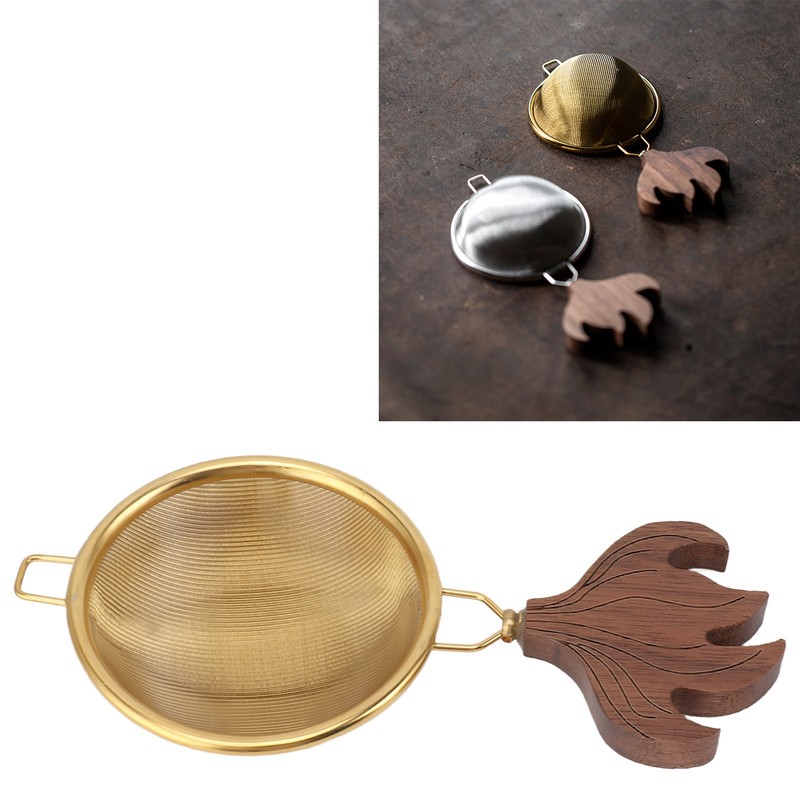 Tea Strainer with Handle Easy To Clean Large Capacity Stainless