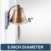 5" Solid Antique Brass Bell Quality Marine Wall Mounted Ship