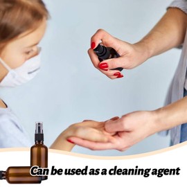 Sprühflasche, 6 Stück 30ml Glas Sprühflaschen, Braunglas Zerstäuber Sprayflasche, Klein Sprühflaschen, Wiederverwendbare Parfümzerstäuber zum Befüllen für Ätherisches Öle, Parfüm, Apotheker, Reise