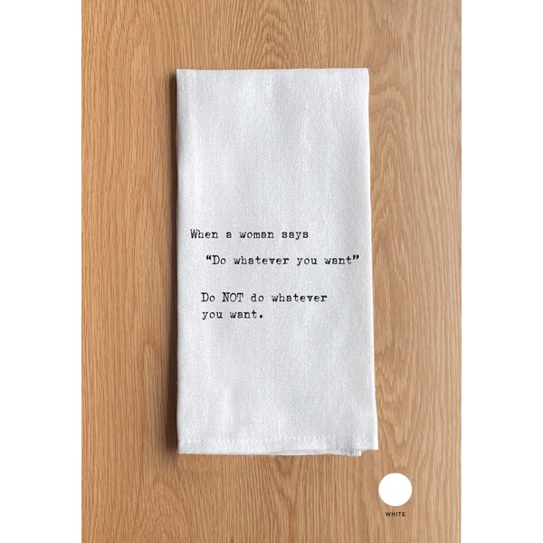 Funny Kitchen Towel for Drying Dishes and Hands - 20"x25"