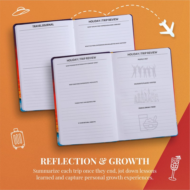 Travel Planner & Journal A5 Holiday Organiser Notebook