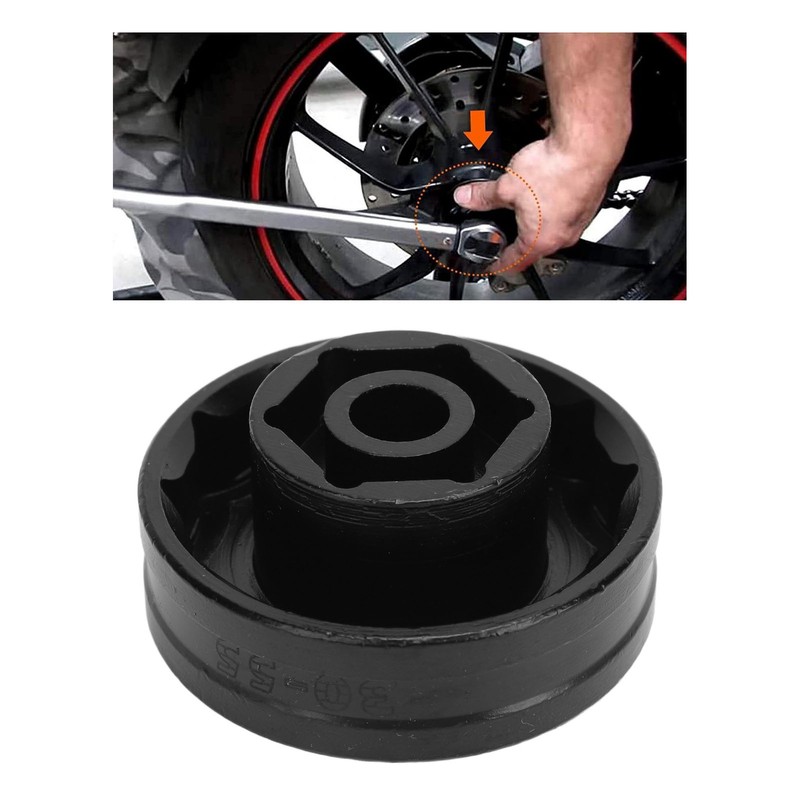 55mm 30mm Wheel Axle Nut Socket Tool Alloy Steel Motorcycle