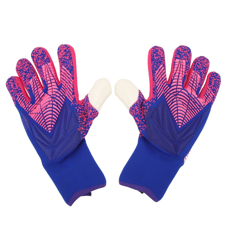 1Pair Goalkeeper Gloves Soccer Goalie Gloves Latex Strong Grip Breathable