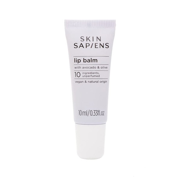 SKIN SAPIENS Nourishing and Moisturizing Lip Balm with Avocado & Olive, Unflavored 100% Natural Chapstick, Lip Care For Men and Women, Cruelty Free, Vegan, 0.33 fl.Oz