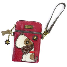 Chala Crossbody Cell Phone Purse-Women PU Leather Multicolor Handbag with Adjustable Strap (Beagle Dog)