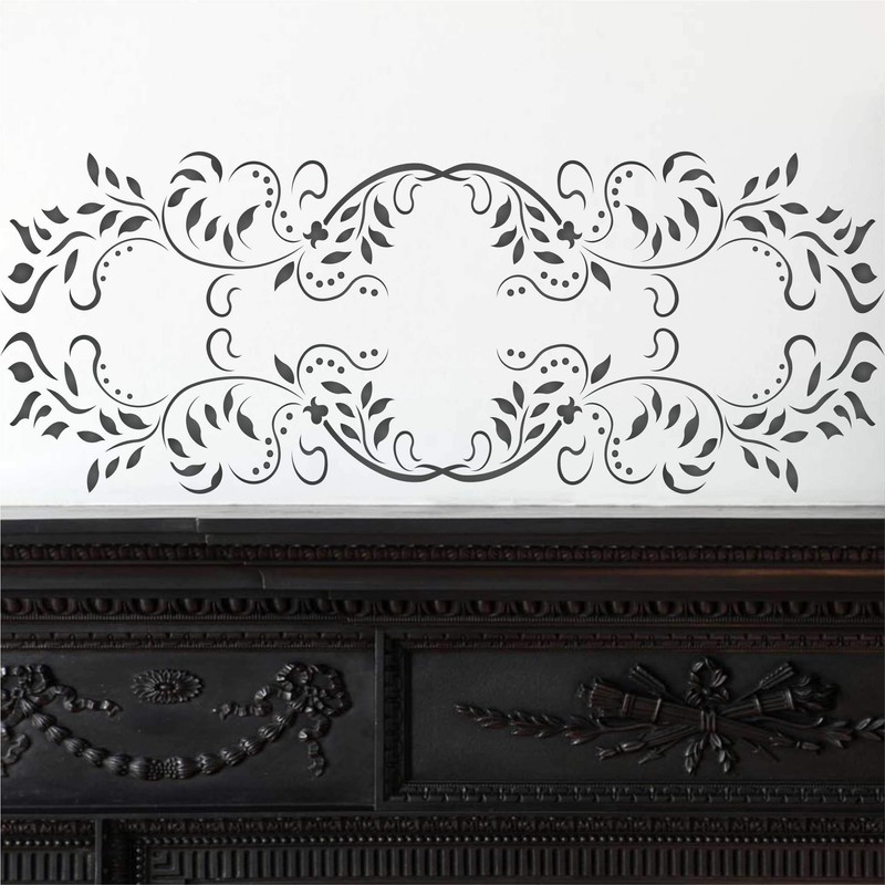 Vine Stencil, 12.5 x 4.5 inch - Creeper Plant Floral