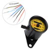 60mm Motorcycle Odometer Speedometer Gauge with Indicator Black