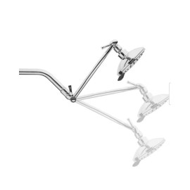 Glacier Bay Chrome Glacier Bay3-Spray Patterns 5.4 in Wall Mount Shower Head Adjustable Arm
