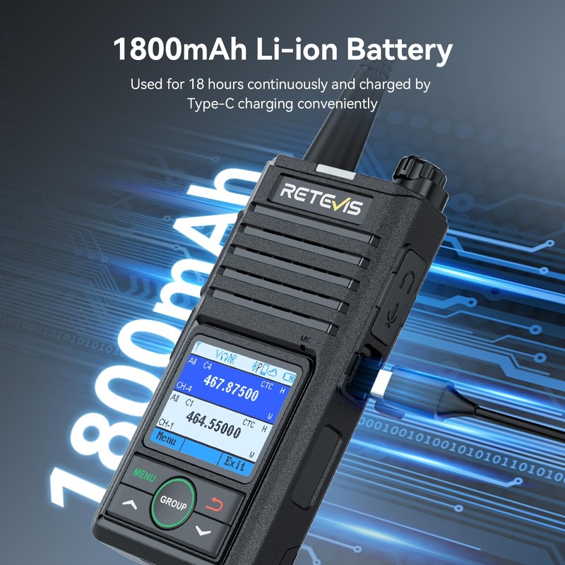 Retevis RB58 Waterproof Bluetooth Two-Way Radio (4)
