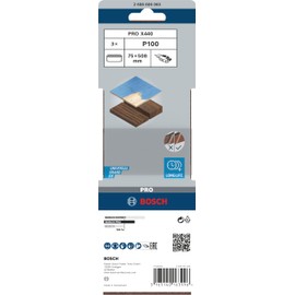 Bosch 2608606063 75 x 508 mm Sanding Belts for Black and Decker Belt Sanders