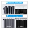 MaKefeile Room Divider Curtains Total Blackout Privacy Curtain Panel Room