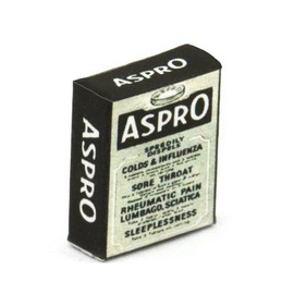 MyTinyWorld 2 x Dolls House Miniature Aspro Dissolvable Tablet Boxes