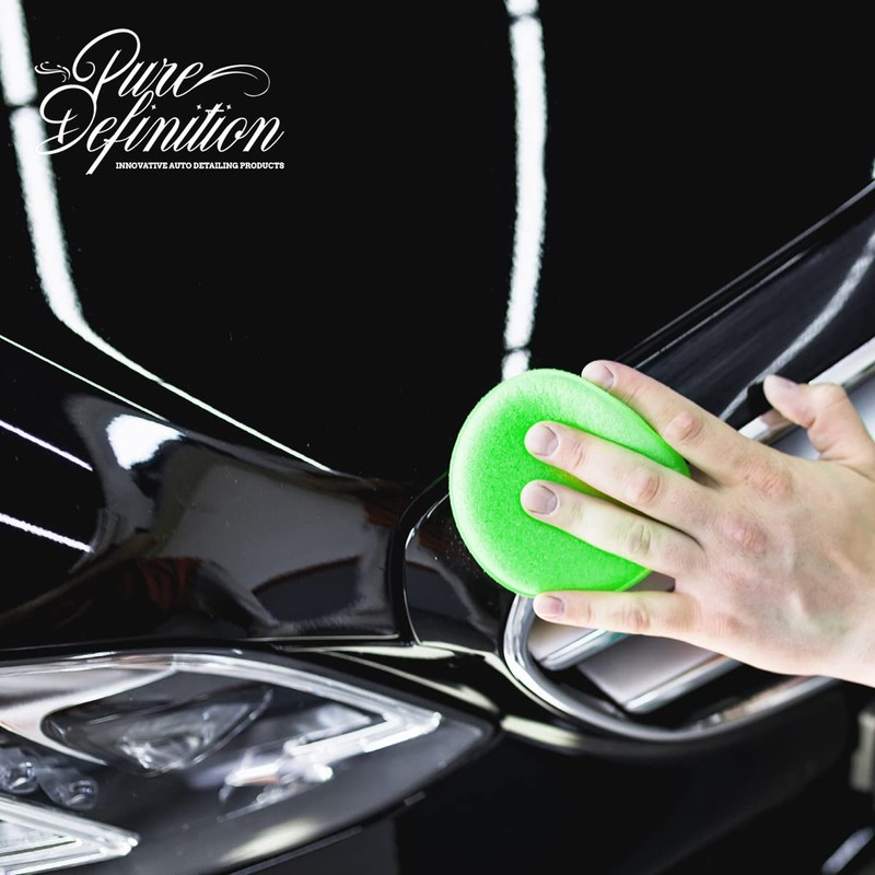 Pure Definition Green Foam Applicator Pads x 6 for car