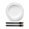 White Eyeliner Gel with 2 Brushes, Waterproof Smudge-Proof Long-Lasting Cream