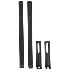 Universal Office Products 8173 Adjustable Cubicle Hangers, Black, Set of Two