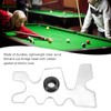 Clear Plastic Pool Billiard Cue Bridge Head Pool Stick Holder