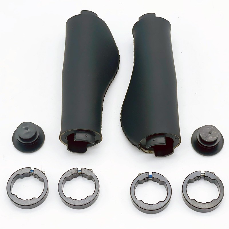 LEXOR Leather Style Ergo Grip Black Steering Wheel Grip