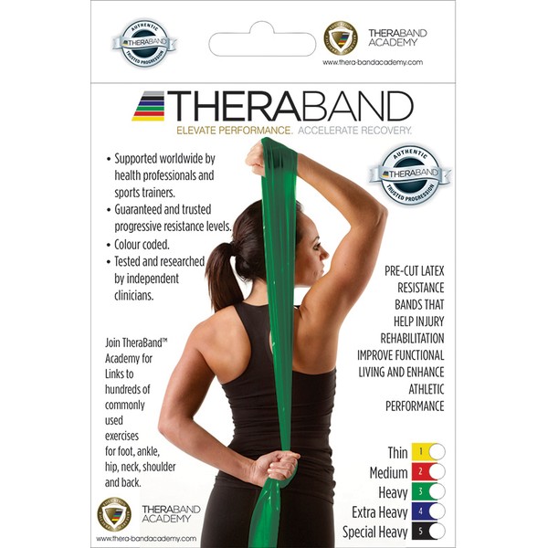 TheraBand Resistance Band Heavy Green Single