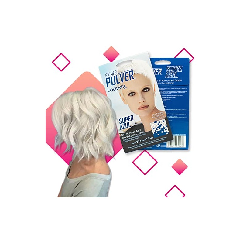 Decolorante en Polvo Azul para el Cabello Primer Pulver Loquay,
