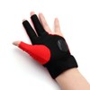 CUESOUL Left Hand Billiard Gloves, 3 Finger Cutting Gloves, Billiard