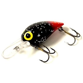 Brad's Killer Fishing Gear Wee Wiggler Black Silver and Red Fishing Lure