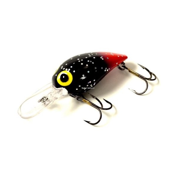 Brad's Killer Fishing Gear Wee Wiggler Black Silver and Red Fishing Lure