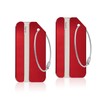 2Pack Red Aluminum Luggage Tag for Luggage Baggage Travel Identifier