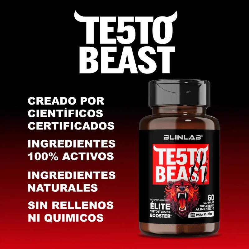 Testo Vitaminas Hombres Precursor Natural Caps Blinlab