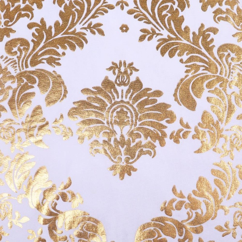 Desirable Life Pack of 4 Dining Chair Covers Bronzing Gold