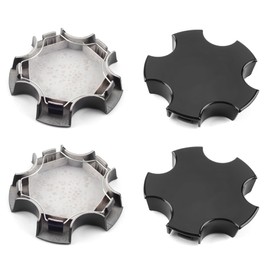 DewFlew 4Pcs Wheel Center Caps for Chevy 2000-2004 C5 & Z06 Corvette Wheel Rim 117mm(4.61in) High Gloss Black Hub Cap, Replacement S207-09 WCA-155 Wheel Cover