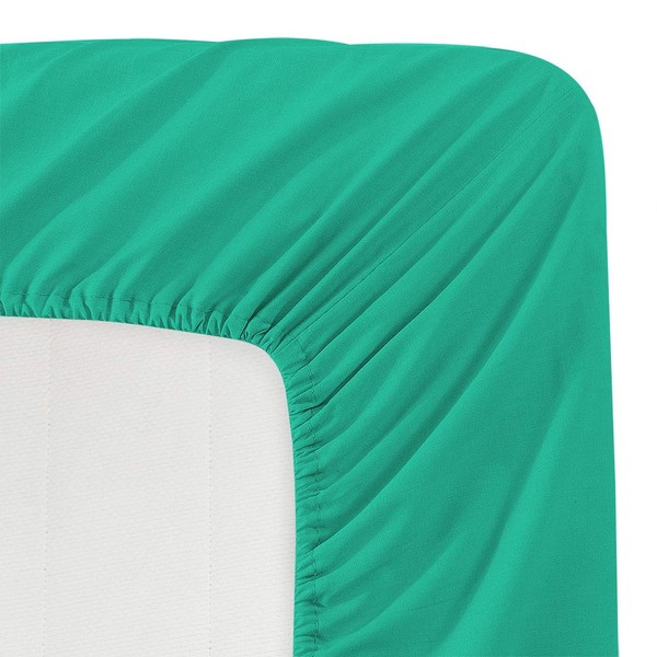 Basic Choice Solid Color Microfiber Deep Pocket Fitted Sheet, Standard