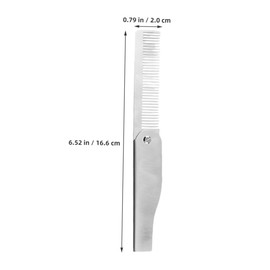 SAFIGLE Stainless Steel Folding Pocket Comb for Men Mini Travel Hair and Beard Comb Oil Hair Styling Tool Compact Lightweight for Grooming Go