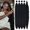 Black Boho Hair for Braiding Curly Pre stretched Braiding Hair