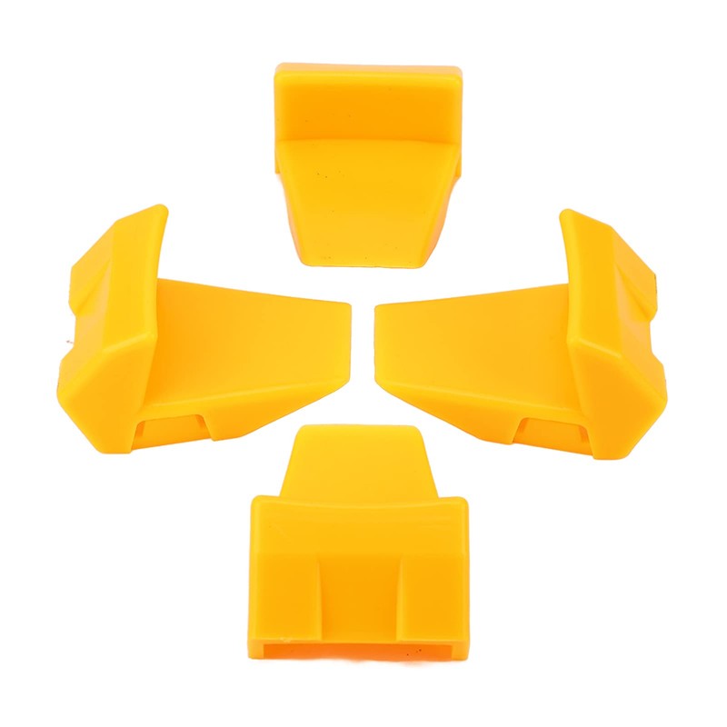 Aramox 4Pcs Tyre Changer Clamping Jaw Protector Plastic Yellow Inserts